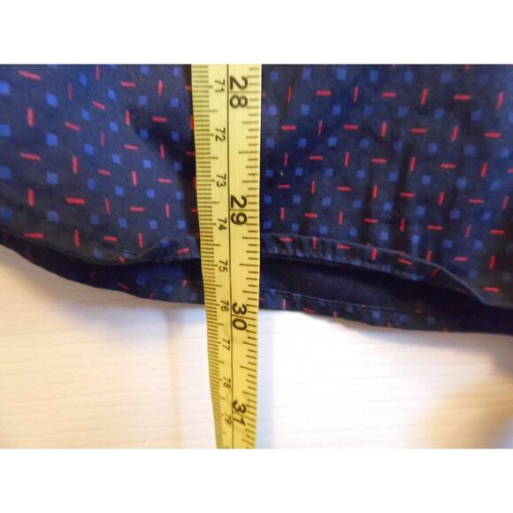 Alfani Blue and red sprinkle print button down - Picture 4 of 6